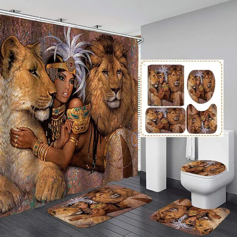 African Lion Bath Set
